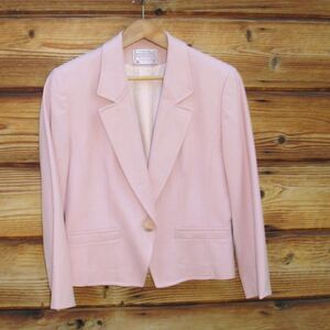 Vintage 80's Pendleton Pale Pink Blazer